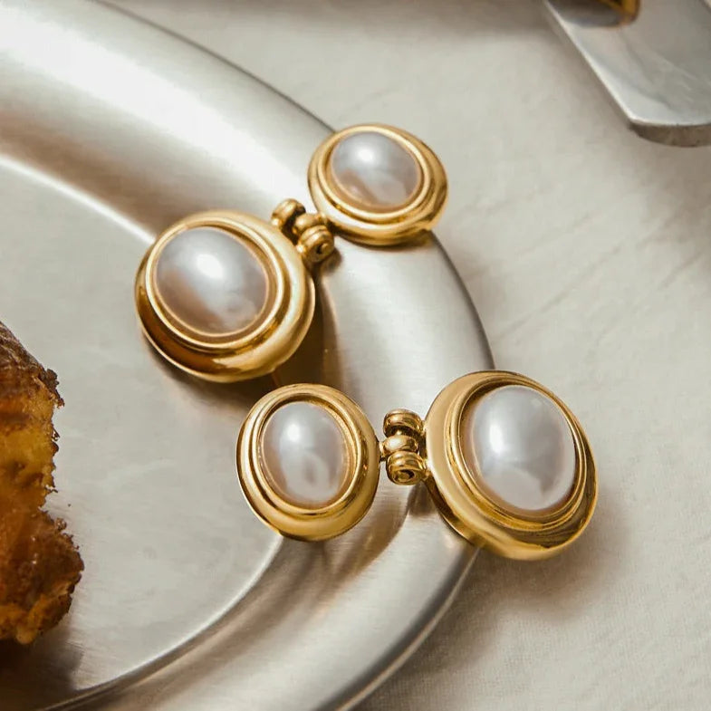 [ElanLuxe]Winnie Freshwater Pearl Earrings