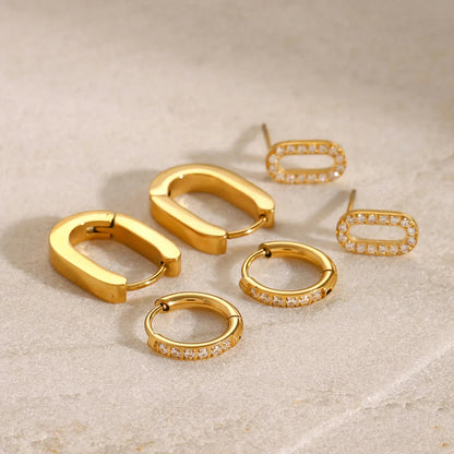 [ElanLuxe]Ryleigh Diamond Hoop Bundle