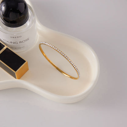 [ElanLuxe]Kalista Diamond Gold Bangle