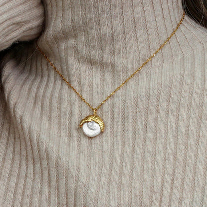 [ElanLuxe]Kimberly Pearl Necklace