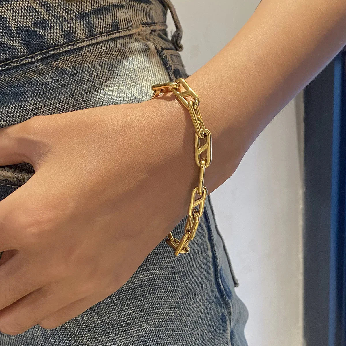 [ElanLuxe]Melissa Gold Chain Bracelet