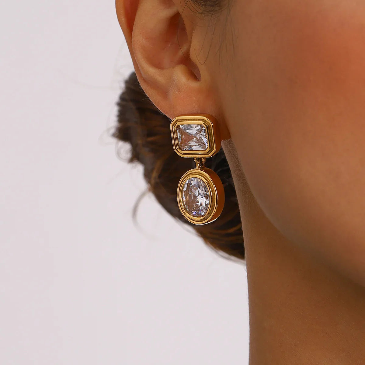 [ElanLuxe]Amanda Diamond Earrings