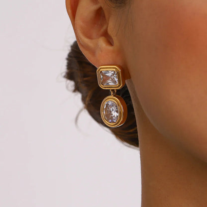 [ElanLuxe]Amanda Diamond Earrings