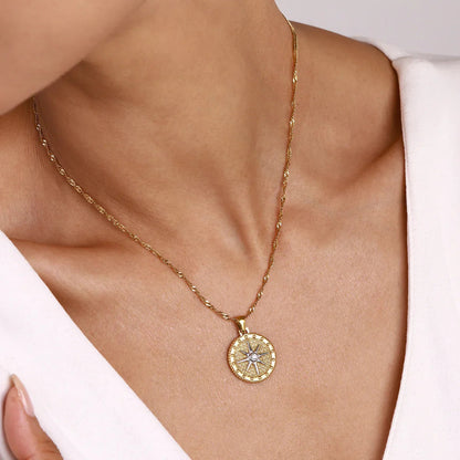 [ElanLuxe]Parker Gold Star Pendant