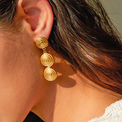[ElanLuxe]Marielle Gold Earrings