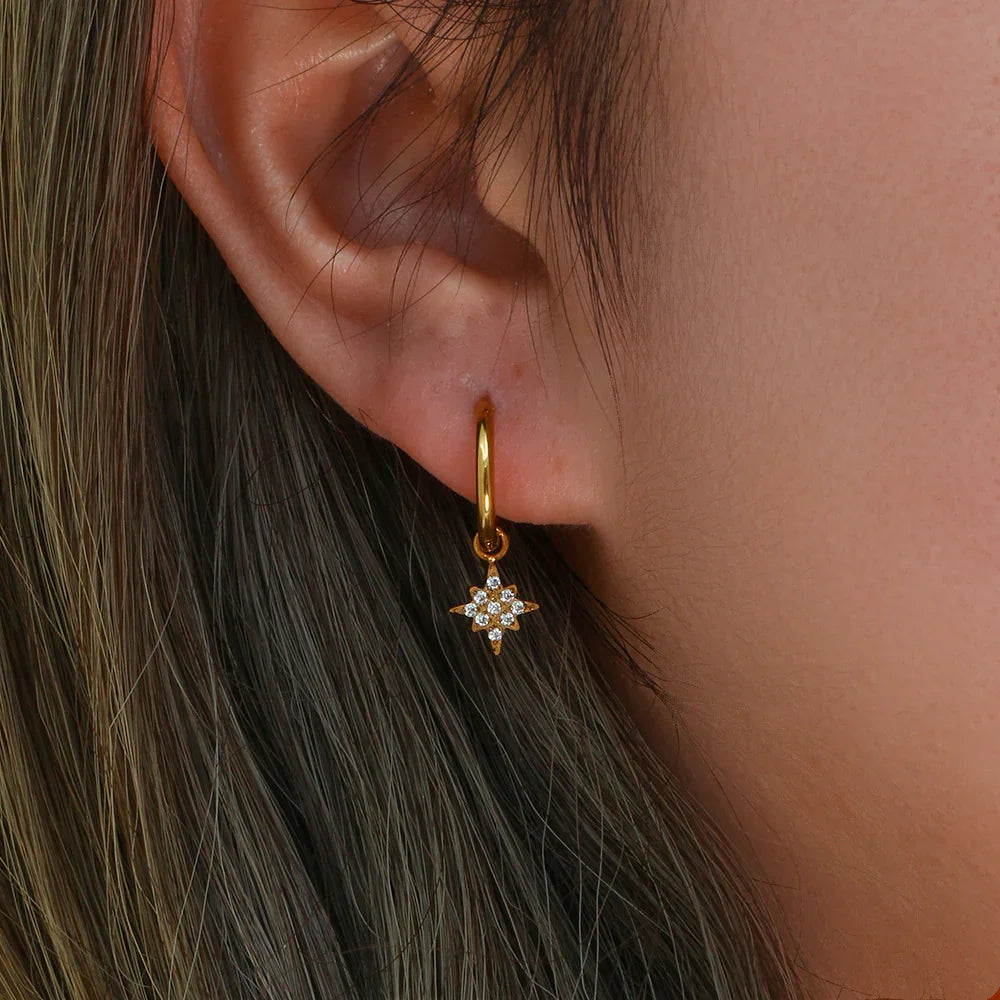 [ElanLuxe]Margaret Gold Earrings