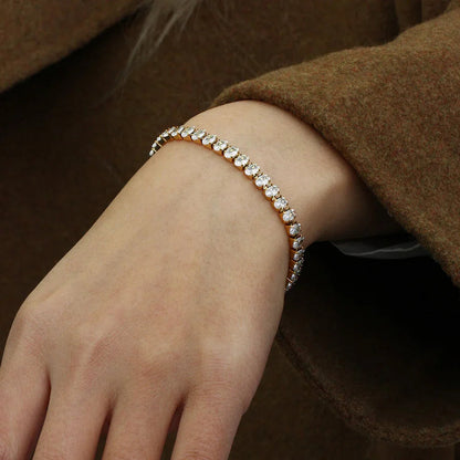 [ElanLuxe]Wisteria Diamond Tennis Bracelet
