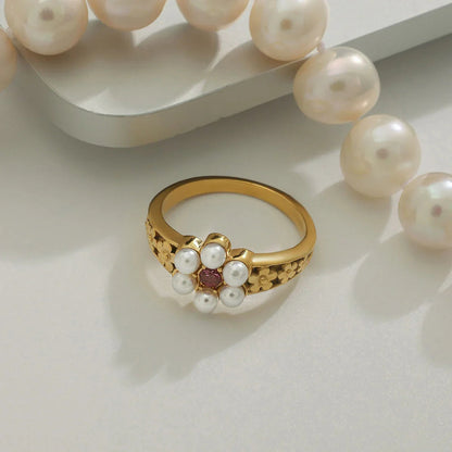[ElanLuxe]Thalia Freshwater Pearl Ring