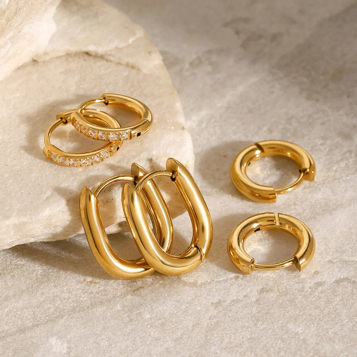 [ElanLuxe]Florielle Staple Hoops Bundle