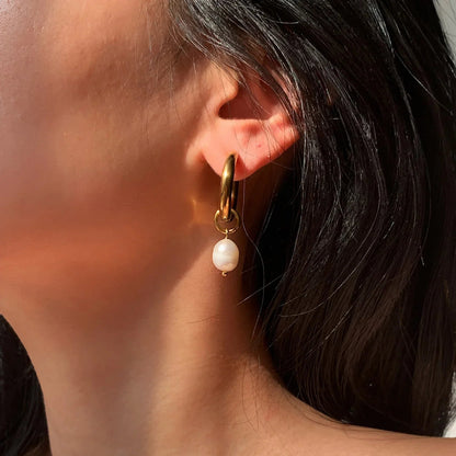 [ElanLuxe]Stella Pearl Earrings
