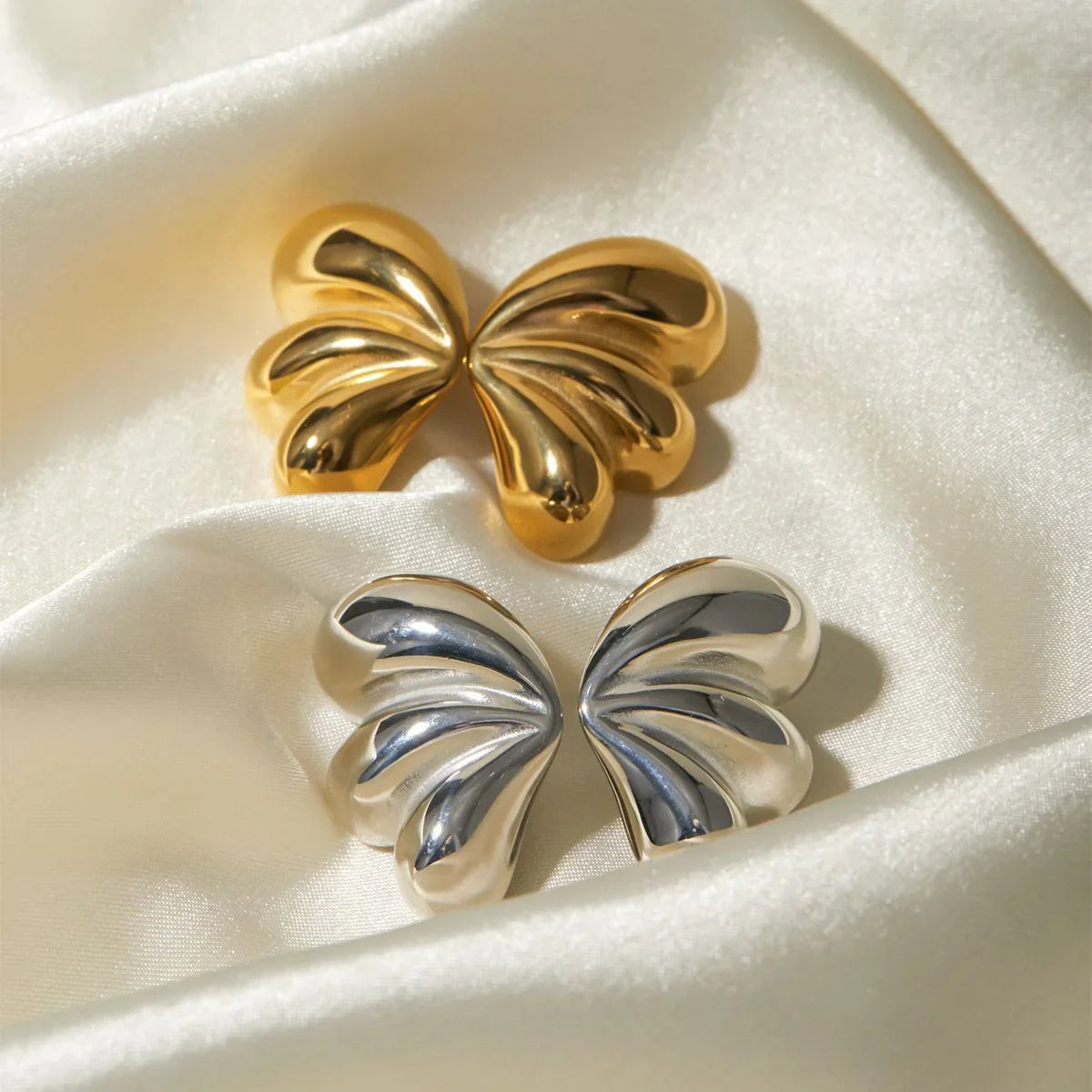 [ElanLuxe]Liesel Gold Butterfly Earrings
