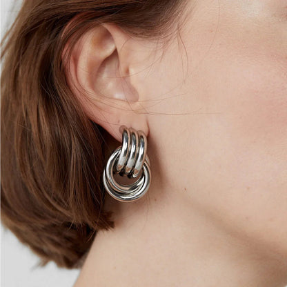 [ElanLuxe]Luna Layered Hoop Earrings