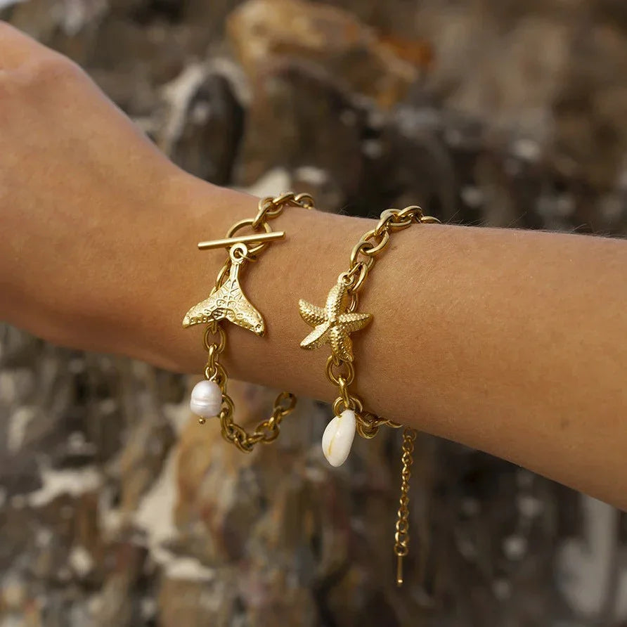 [ElanLuxe]Caspian Gold Bracelet