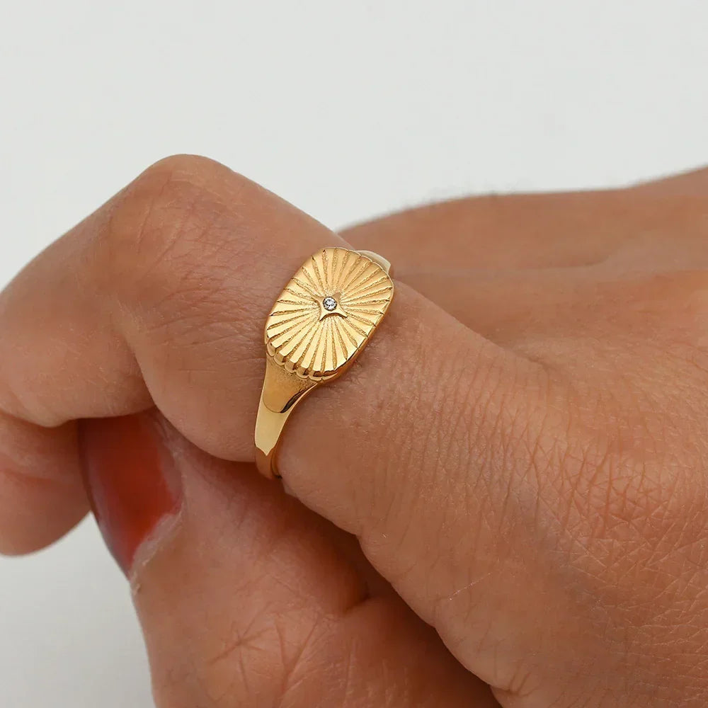 [ElanLuxe]Aglaia Gold Ring