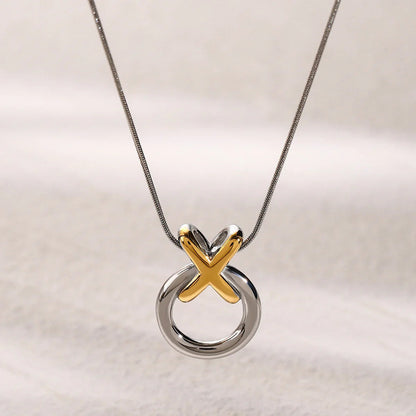 [ElanLuxe]Mirabelle Ring Knot Necklace