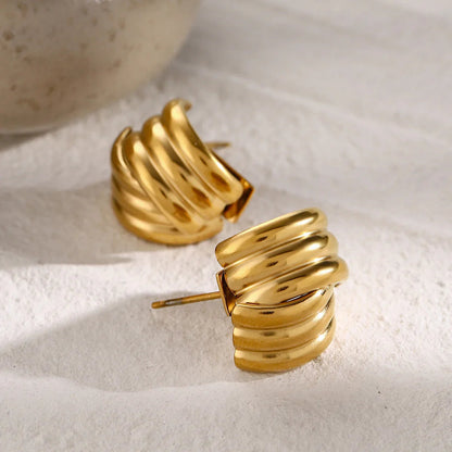 [ElanLuxe]Avalon Gold Earrings