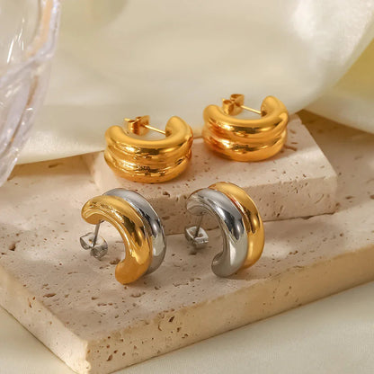 [ElanLuxe]Henrietta Gold Earrings