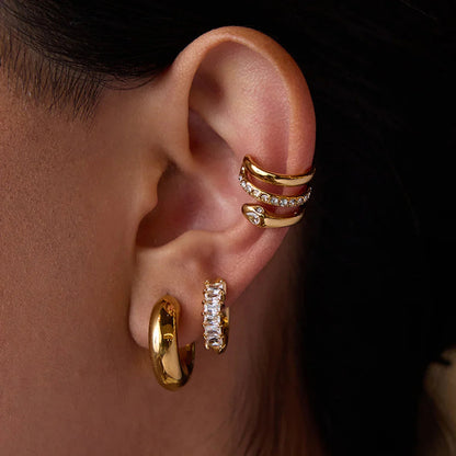[ElanLuxe]Orielle Staple Gold Earrings Bundle