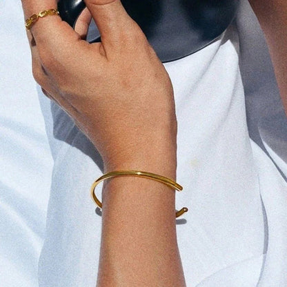 [ElanLuxe]Ara Gold Bangle