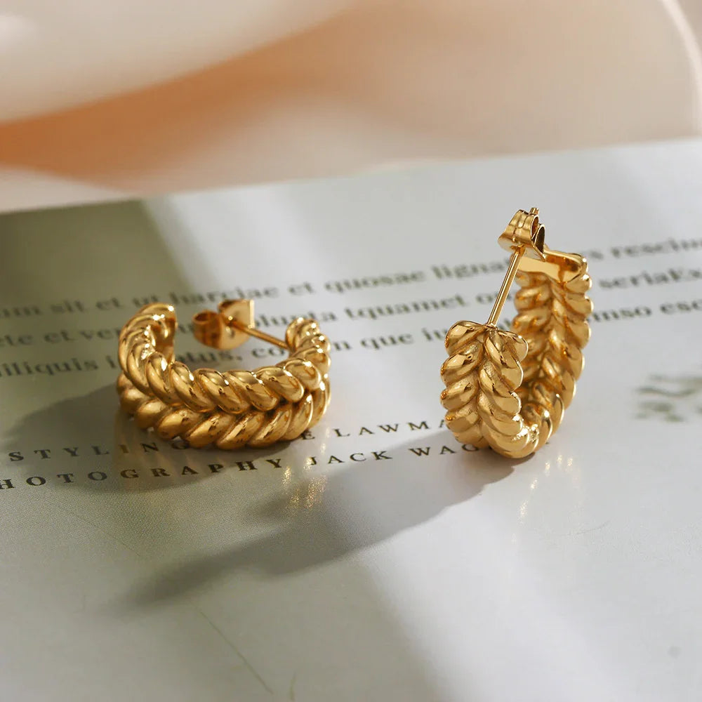 [ElanLuxe]Arabella Braid Earrings
