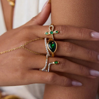 [ElanLuxe]Joy Diamond Knot Gold Ring
