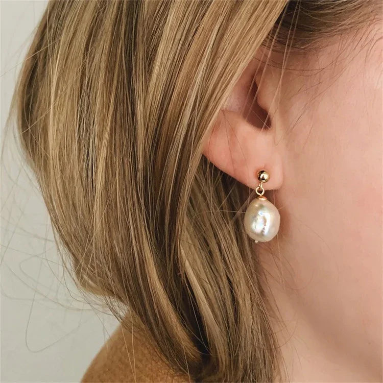 [ElanLuxe]Gloria Freshwater Pearl Earrings