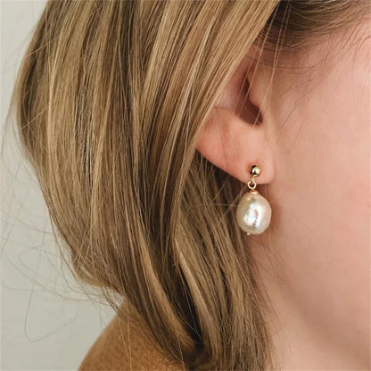 [ElanLuxe]Gloria Freshwater Pearl Earrings