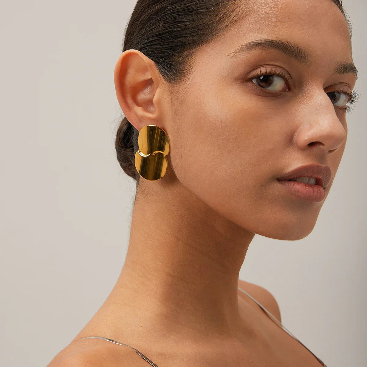 [ElanLuxe]Mireille Gold Earrings