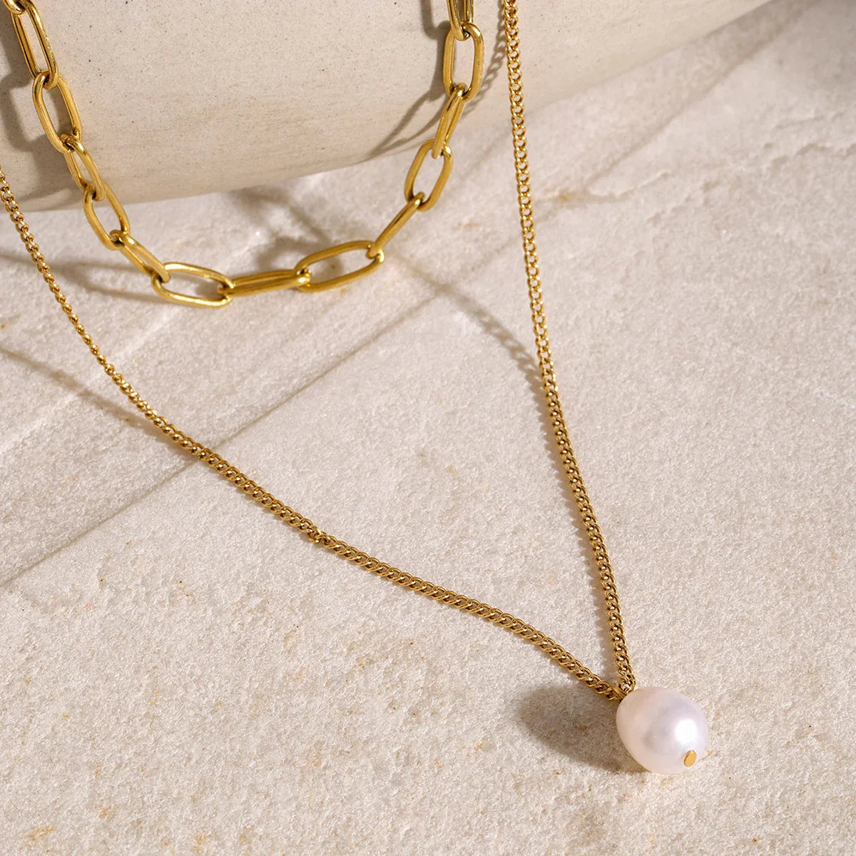 [ElanLuxe]Undine Freshwater Pearl Necklace