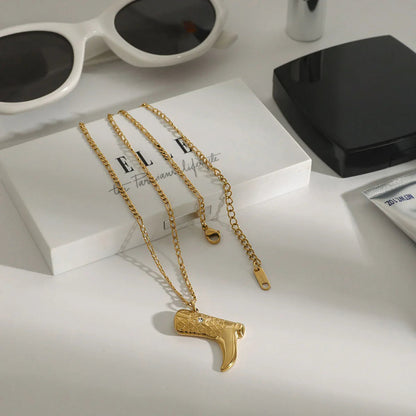 [ElanLuxe]Makayla Gold Boot Pendant