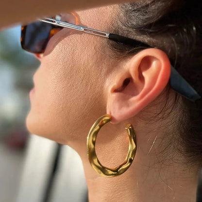 [ElanLuxe]Riley Gold Earrings