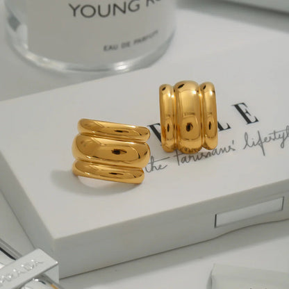 [ElanLuxe]Angela Gold Arch Earrings