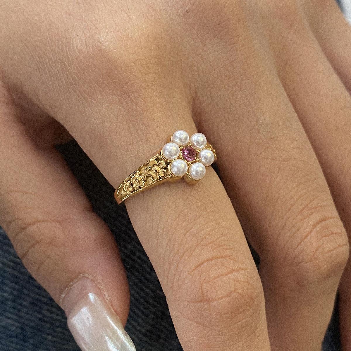 [ElanLuxe]Thalia Freshwater Pearl Ring