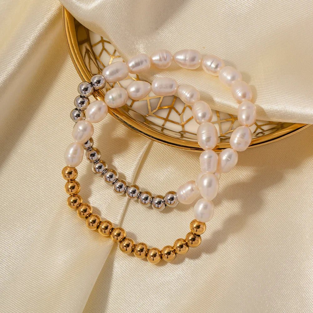 [ElanLuxe]Margaux Freshwater Pearl Bracelet