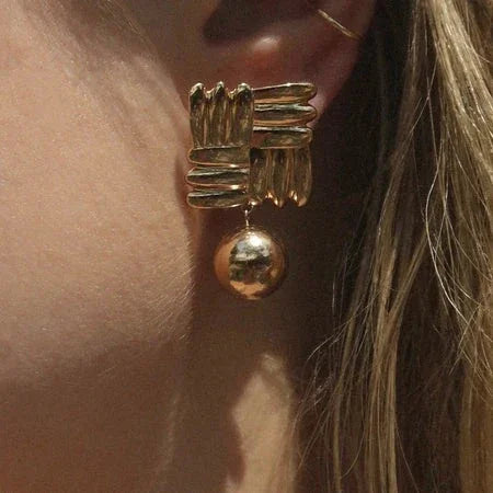 [ElanLuxe]Alba Gold Earrings