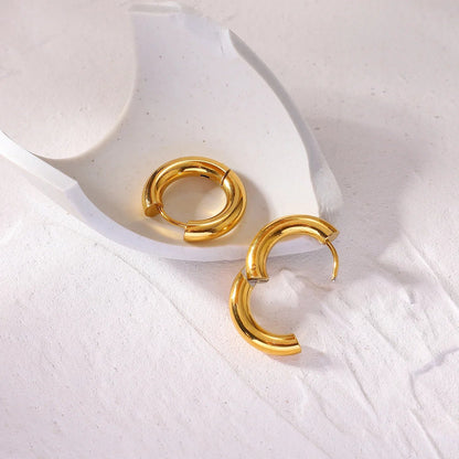 [ElanLuxe]Bold Round Hoops