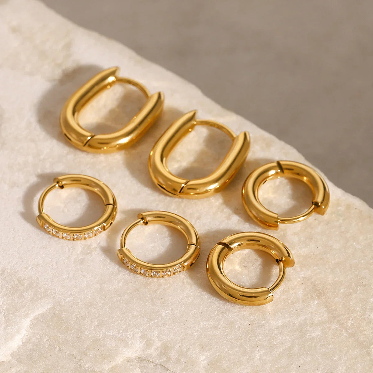 [ElanLuxe]Florielle Staple Hoops Bundle