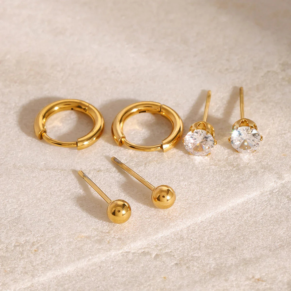 [ElanLuxe]Megan Diamond Earring Bundle