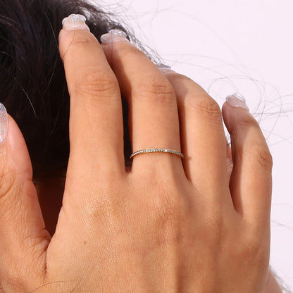 [ElanLuxe]Zarra Paved Gold Ring