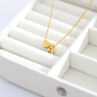 [ElanLuxe]Ria Initial Letter Gold Necklace