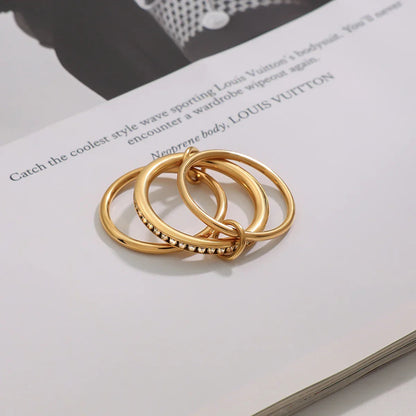 [ElanLuxe]Divine Diamond Ring Stack