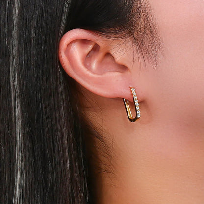 [ElanLuxe]Maya Gold Hoop Earrings