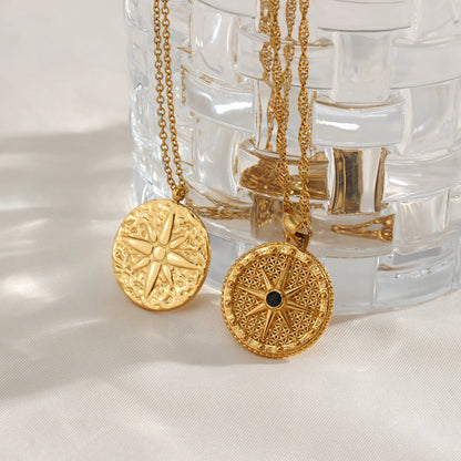 [ElanLuxe]Ellie Compass Necklace
