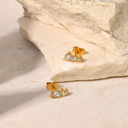 [ElanLuxe]Lira Gold Earrings