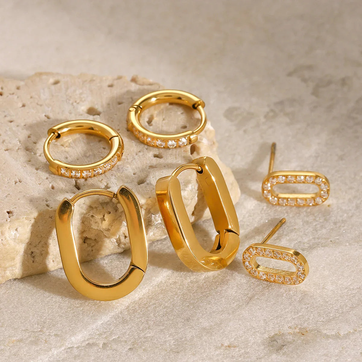 [ElanLuxe]Ryleigh Diamond Hoop Bundle