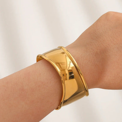 [ElanLuxe]Nellie Smooth Gold Cuff