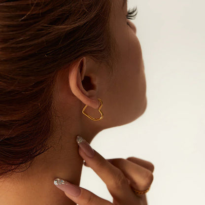 [ElanLuxe]Helena Heart Hoops