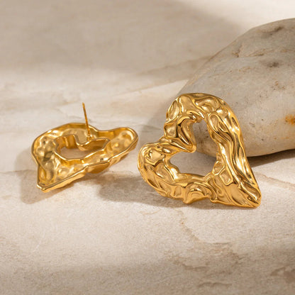 [ElanLuxe]Helene Heart Earrings