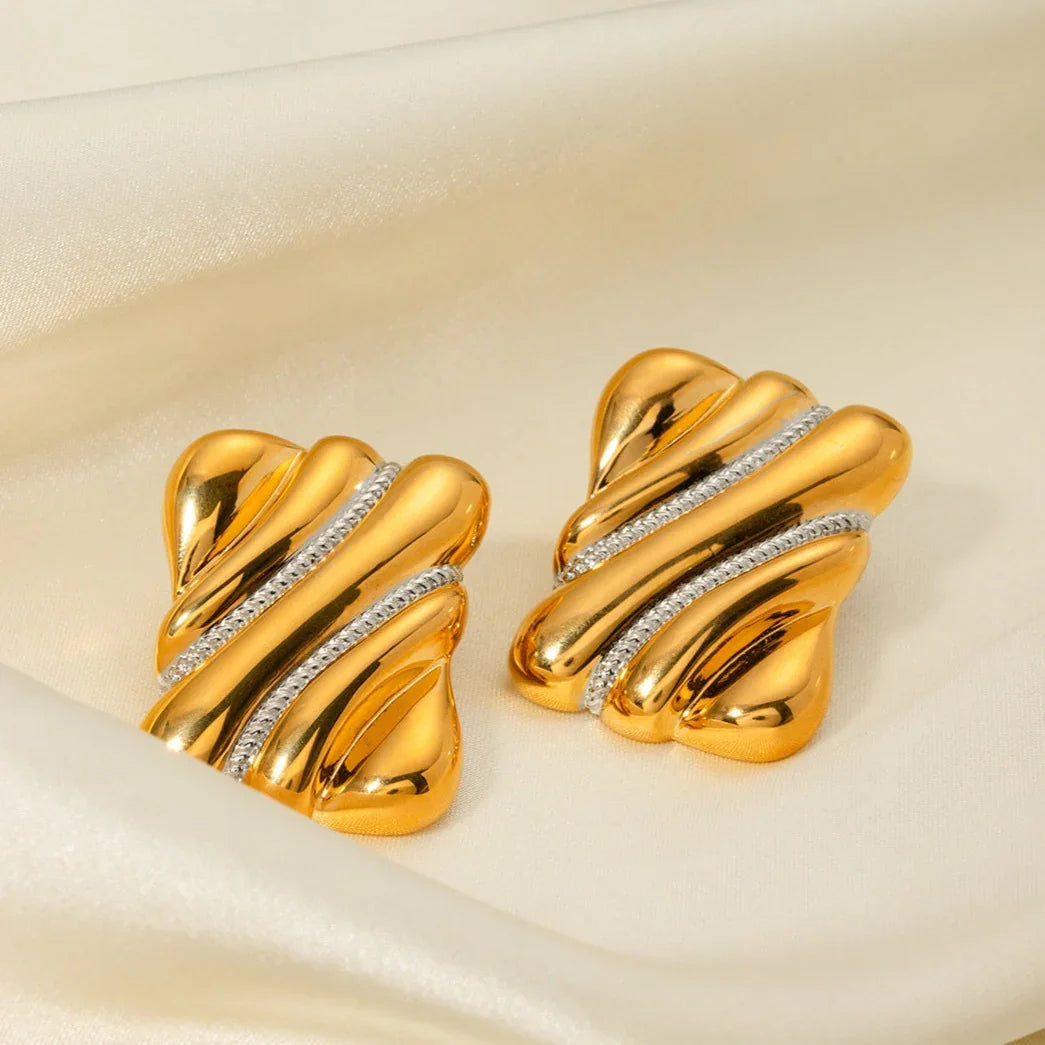 [ElanLuxe]Pippa Gold Earrings