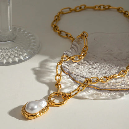 [ElanLuxe]Shelby Mother Of Pearl Pendant